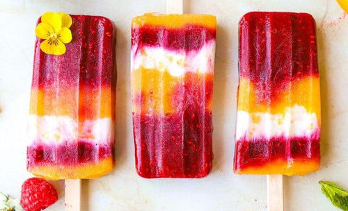 Summer-Ready Vegan Peach Iceblocks